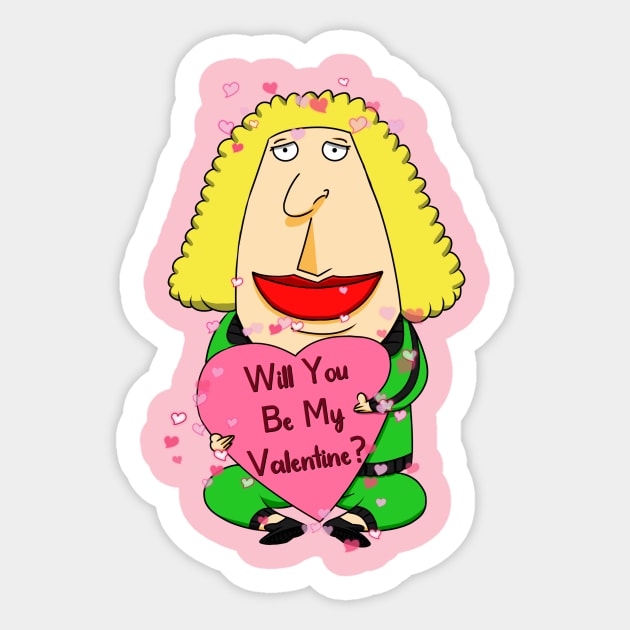 Be My Valentine Sticker by Active Jane